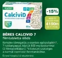 PatikaPlus Béres Calcivid 7 filmtabletta ajánlat