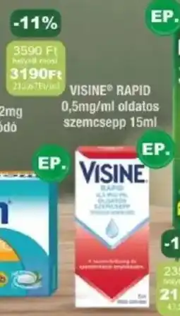 PatikaPlus Visine Rapid oldatos szemcsepp ajánlat