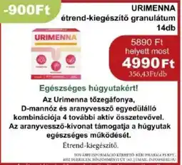 PatikaPlus URIMENNA étrend-kiegészítő granulátum ajánlat