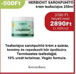 PatikaPlus Herbiovit Sarokpuhító krém teafaolajos ajánlat