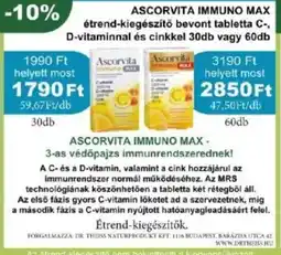 PatikaPlus Ascorvita Immuno Max tabletta ajánlat