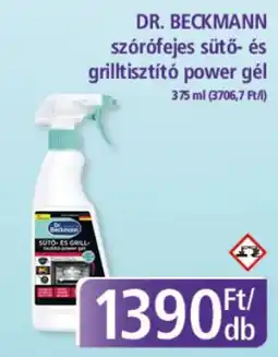PlusMarket Dr. Beckmann szórófejes sütő- és grilltisztító power gél ajánlat