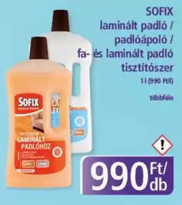 SOFIX laminált padló / padlóápoló / fa- és laminált padló tisztítószer