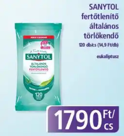 SANYTOL fertőtlenítő általános törlőkendő