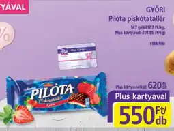 Győri pilóta piskótatallér