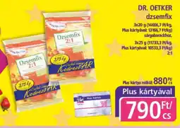 PlusMarket Dr. Oetker dzsemfix ajánlat