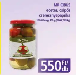 Mr Cibus ecetes, csípős cseresznyepaprika