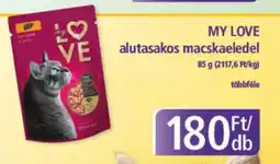 MY LOVE alutasakos macskaeledel