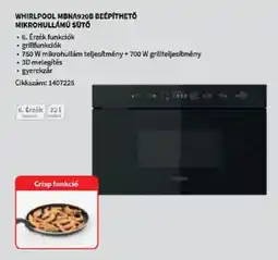 Media Markt Whirlpool MBNA920B beépíthető mikrohullámú sütő ajánlat