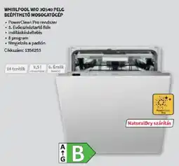 Media Markt Whirlpool WIO 30540 PELG beépíthető mosogatógép ajánlat
