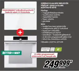 Media Markt Gorenje GI6401WSC indukciós főzőlap + BOS6747A01WG beépíthető sütő ajánlat