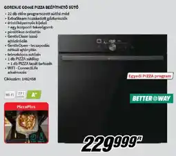 Media Markt Gorenje GO66E pizza beépíthető sütő ajánlat