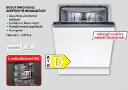 Media Markt Bosch SMV2HVX02E beépíthető mosogatógép ajánlat