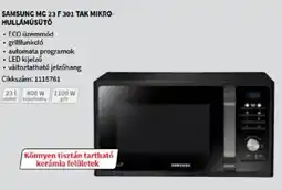 Media Markt Samsung MG23F301 TAK mikrohullámúsütő ajánlat