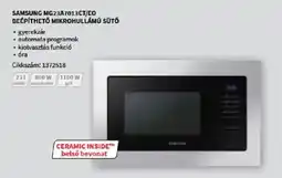 Media Markt Samsung MG23A7013CT/EO beépíthető mikrohullámú sütő ajánlat