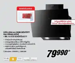 Media Markt CATA Lena 600 XGBK döntött fali páraelszívó + BK150ECO bekötőszett ajánlat