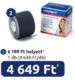 Benu Gyógyszertárak Leukotape K fekete sporttapasz ajánlat