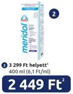 Benu Gyógyszertárak Meridol szájvíz ajánlat