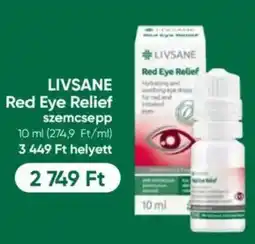 Benu Gyógyszertárak LIVSANE Red Eye Relief szemcsepp ajánlat