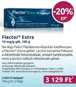 Benu Gyógyszertárak Flector Extra gél ajánlat