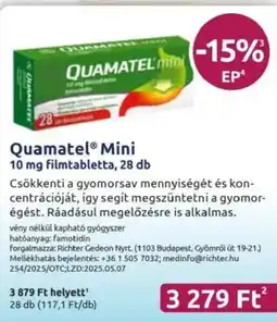 Benu Gyógyszertárak Quamatel Mini filmtabletta ajánlat