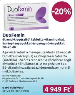 Benu Gyógyszertárak DuoFemin tabletta ajánlat