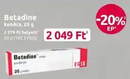Benu Gyógyszertárak Betadine kenőcs ajánlat
