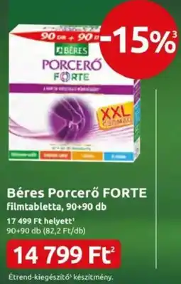 Benu Gyógyszertárak Béres Porcerő FORTE Filmtabletta ajánlat