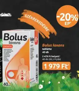 Benu Gyógyszertárak Bolus laxans tabletta ajánlat