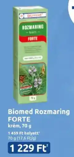 Benu Gyógyszertárak Biomed Rozmaring FORTE ajánlat