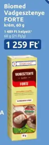 Benu Gyógyszertárak Biomed Vadgesztenye FORTE krém ajánlat