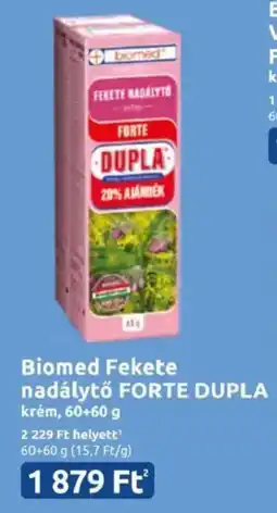 Benu Gyógyszertárak Biomed Fekete nadálytő FORTE DUPLA krém ajánlat