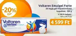 Benu Gyógyszertárak Voltaren Emulgel Forte gél felpattintható kupakkal ajánlat