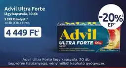 Benu Gyógyszertárak Advil Ultra Forte lágy kapszula ajánlat