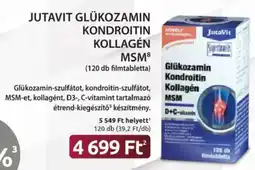 Benu Gyógyszertárak JutaVit glükozamin kondroitin kollagén MSM ajánlat