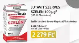 Benu Gyógyszertárak JutaVit szerves szelén 100 μg ajánlat