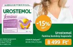 Benu Gyógyszertárak Urostemol femina kemény kapszula ajánlat