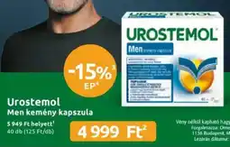 Benu Gyógyszertárak Urostemol Men kemény kapszula ajánlat