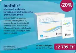 Benu Gyógyszertárak Inofolic mio-inozit és folsav tartalmú étrend-kiegészítős granulátum ajánlat