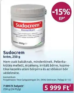 Benu Gyógyszertárak Sudocrem krém ajánlat