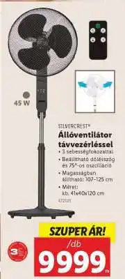Lidl SILVERCREST Állóventilátor távezérléssel ajánlat