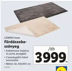 Lidl LIVARNO home Fürdőszoba-szőnyeg ajánlat