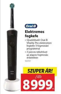 Lidl ORAL-B Elektromos fogkefe ajánlat