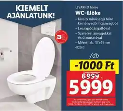 Lidl LIVARNO HOME WC-ülőke ajánlat