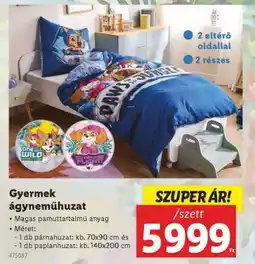 Lidl Gyermek ágyneműhuzat ajánlat