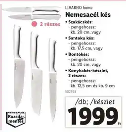 Lidl LIVARNO HOME Nemesacél kés ajánlat