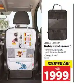 Lidl ULTIMATE SPEED Autós rendszerező ajánlat