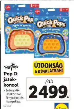 Lidl Pop It játék konzol ajánlat
