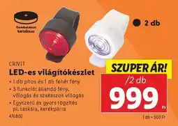 Lidl CRIVIT LED-es világítókészlet ajánlat