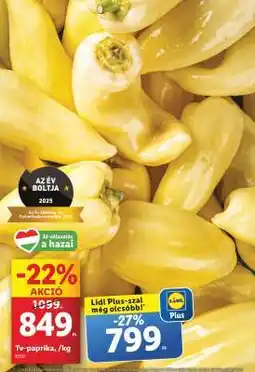 Lidl TV paprika ajánlat